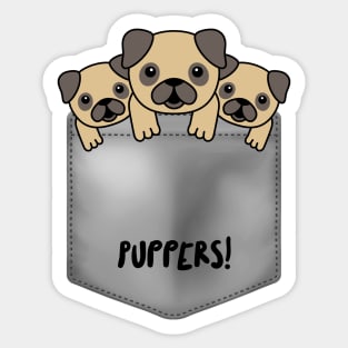 Pocket Puppers! Sticker